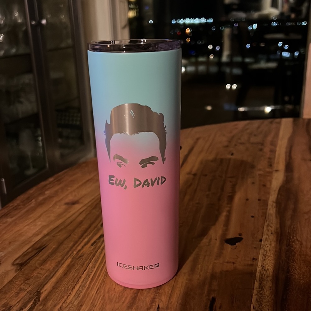 NEW Iceshaker Schitts Creek “Ew, David” Stainless Thermos